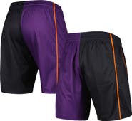 Mitchell & Ness Men's Mitchell & Ness Black/Purple Phoenix Suns Hardwood Classics 2001 Split Swingman Shorts
