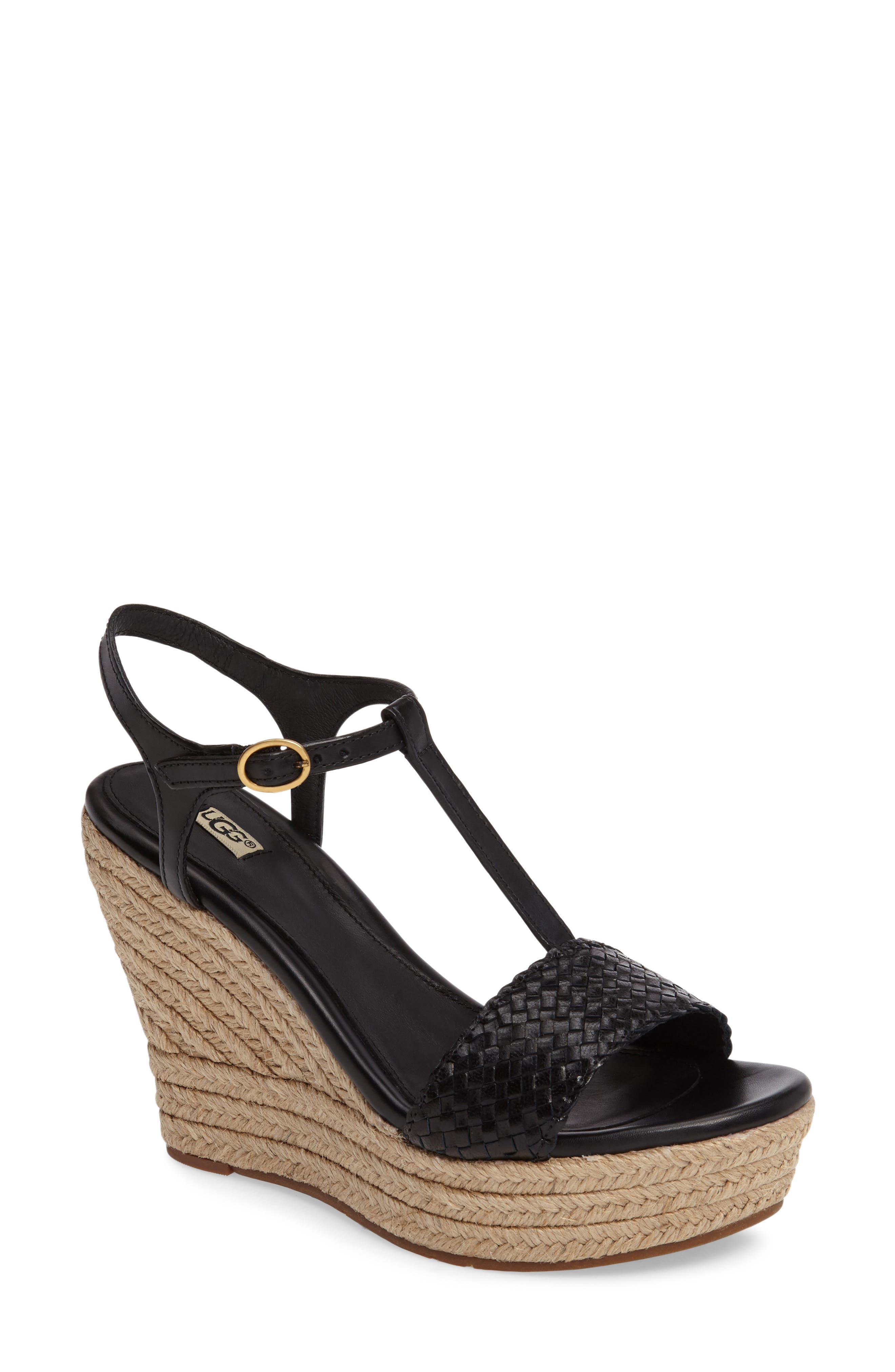 UGG<sup>®</sup> Fitchie II Espadrille Wedge Sandal, Main, color, 