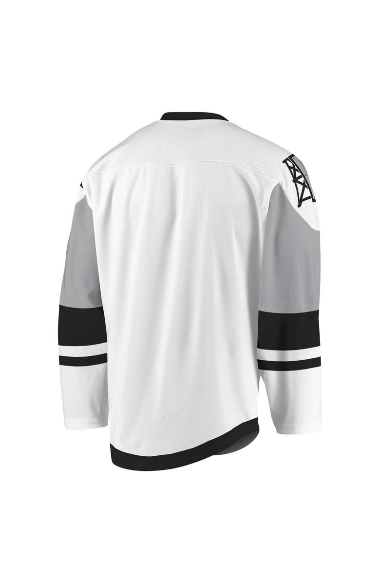 ADPRO Sports Men's White/Gray Calgary Roughnecks Sublimated Replica Jersey, Alternate, color, White