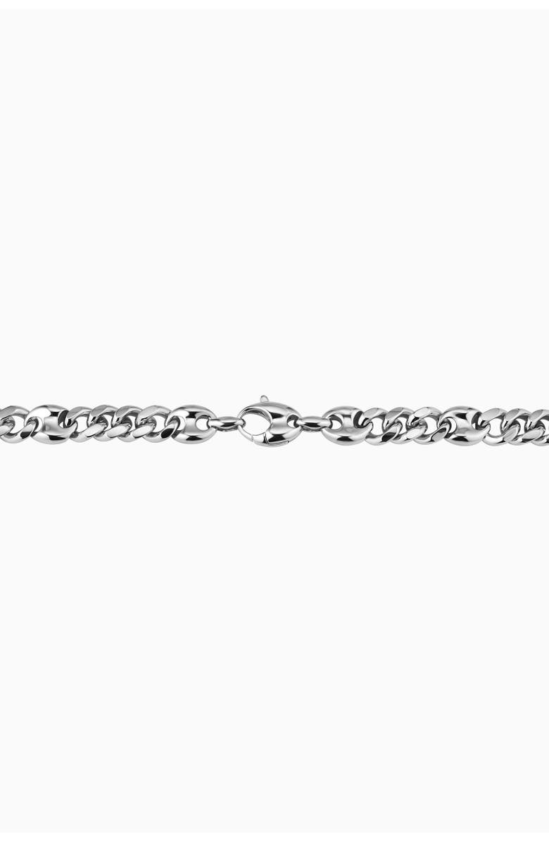 Oradina Mens Command Chain Bracelet in Sterling Silver, Alternate, color, Silver