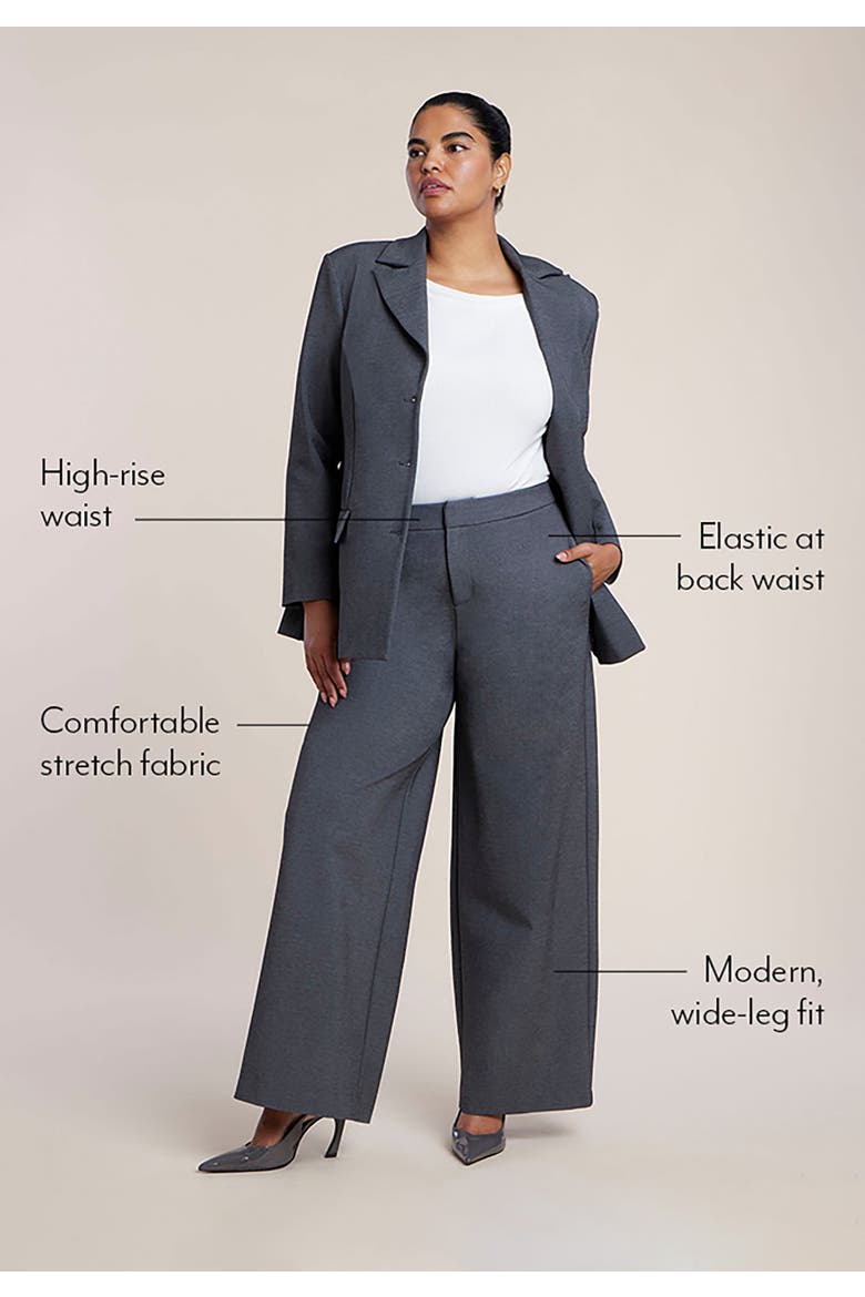 The Ultimate Stretch Wide Leg Pant, Alternate, color, HEATHER GREY