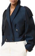 Burberry Cropped Silk Withington Jacket