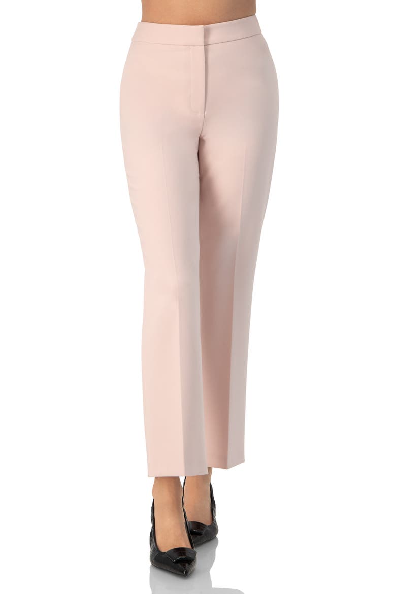 Tailored Straight-Leg Pants, Main, color, Dusty Pink