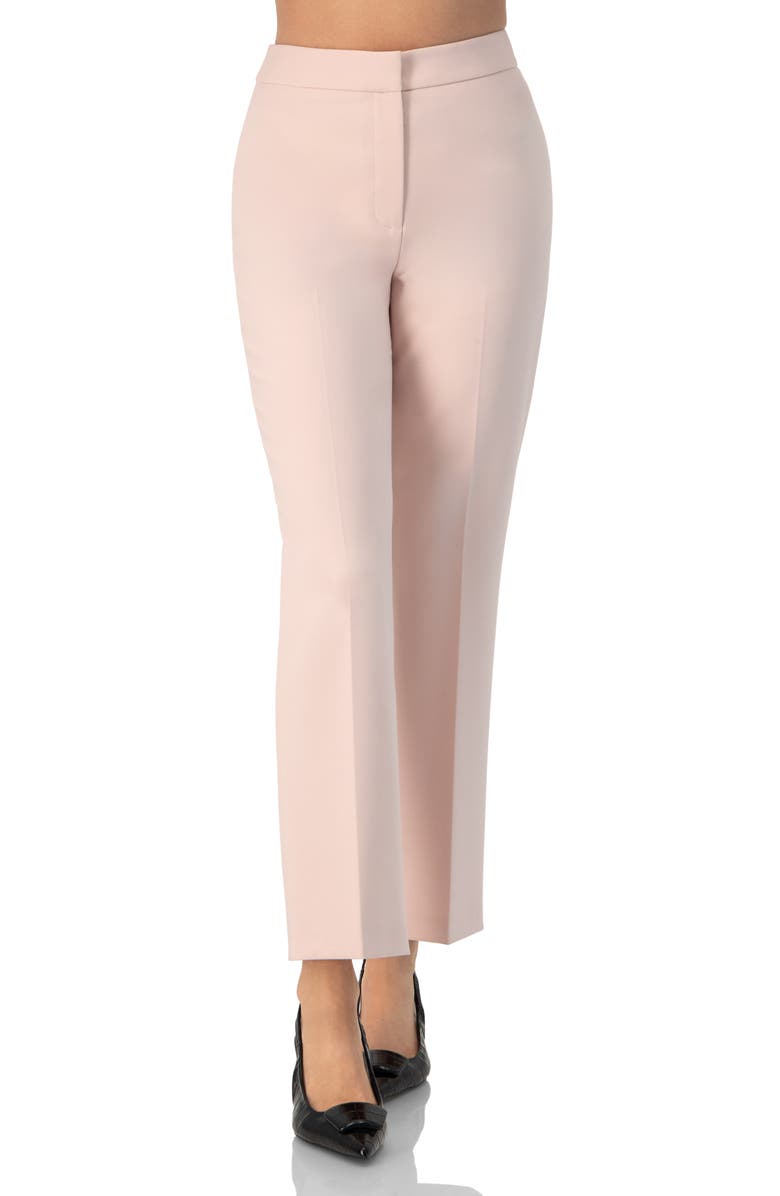 IVONNE Tailored Straight-Leg Pants, Main, color, Dusty Pink