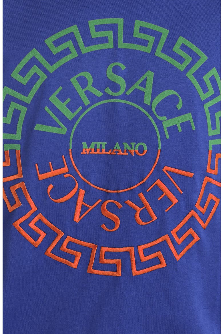 Bicolor Logo Graphic Tee, Alternate, color, BLUE MULTI
