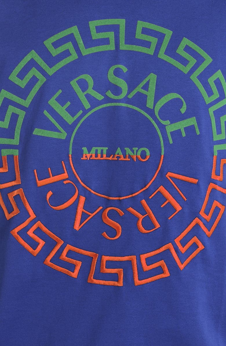Versace Bicolor Logo Graphic Tee, Alternate, color,