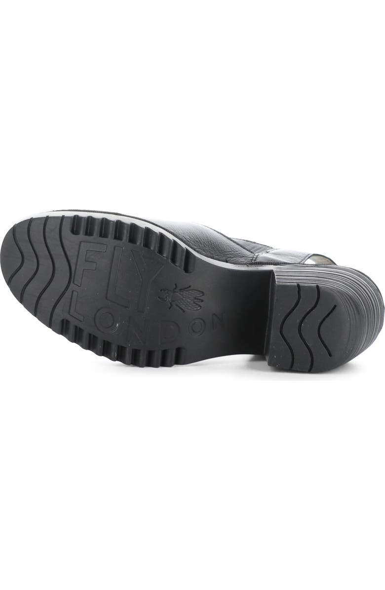 Fly London Wely Block Heel Asymmetric Sandal, Alternate, color,