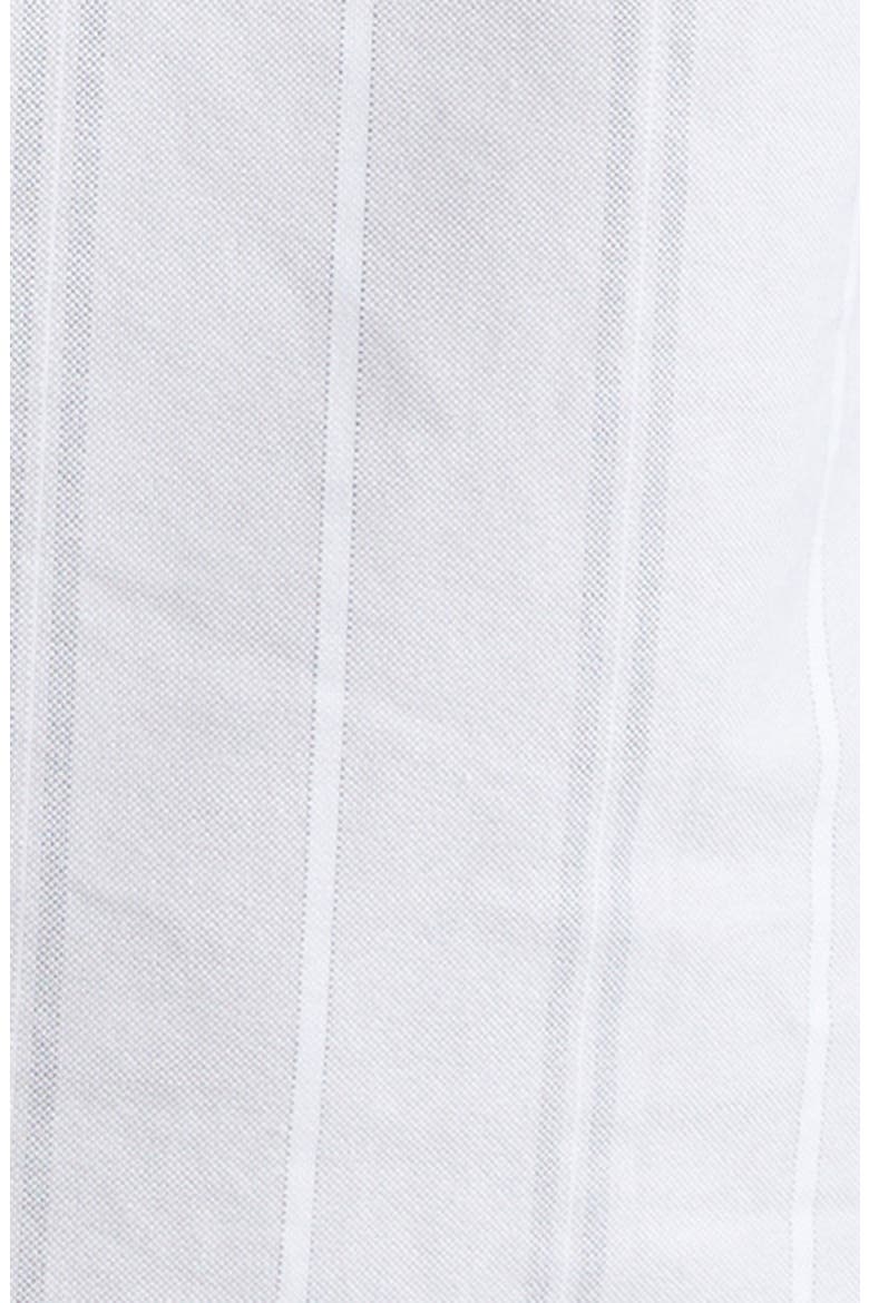 Straight Fit Stripe Short Sleeve Cotton Button-Down Shirt, Alternate, color, MEDIUM GREY