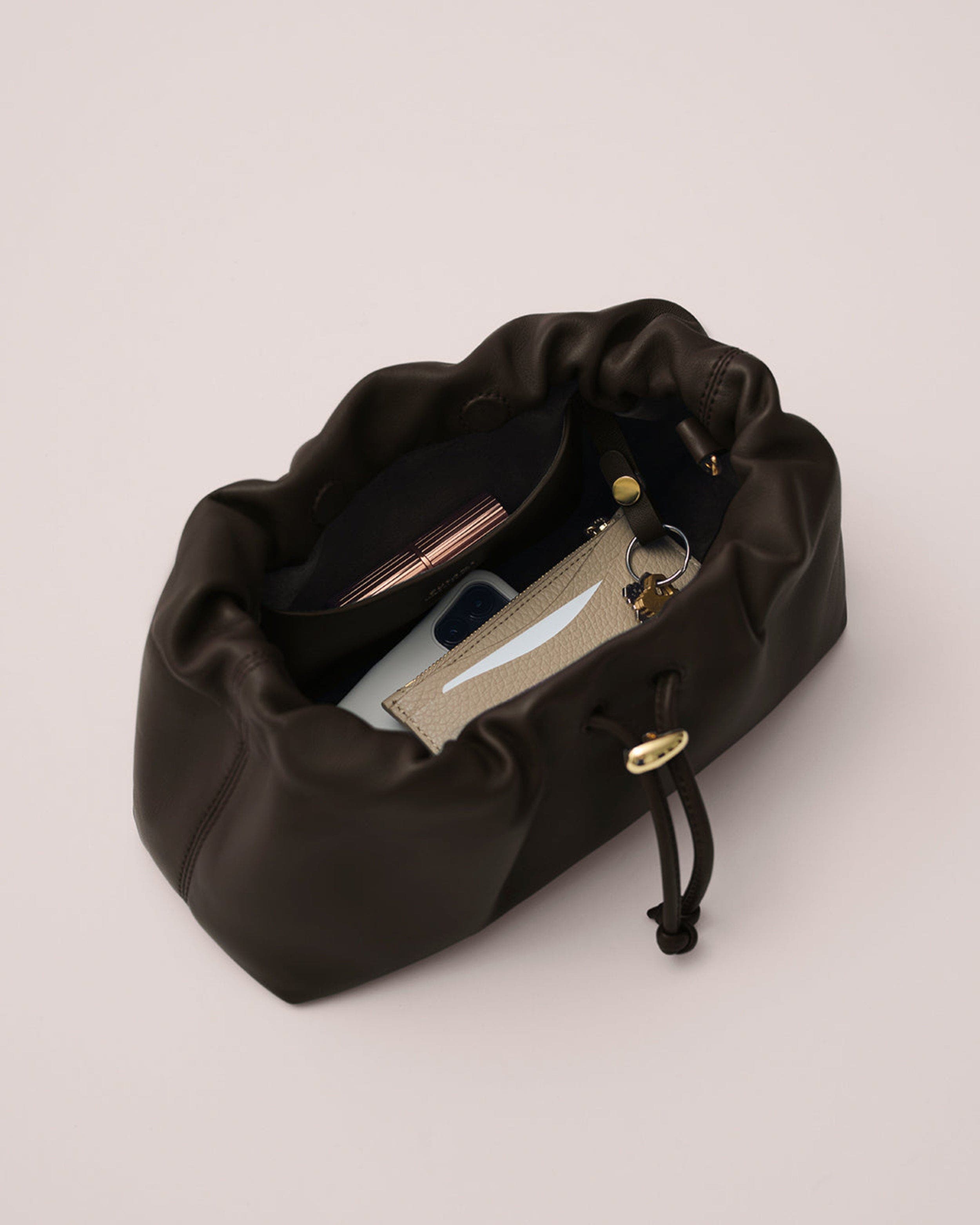 Cuyana Mini Dia Bag, Alternate, color, Mocha