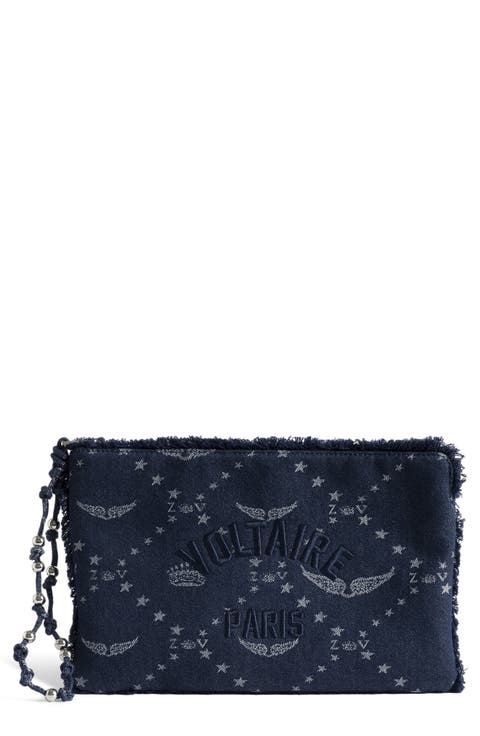 Angel Denim Clutch