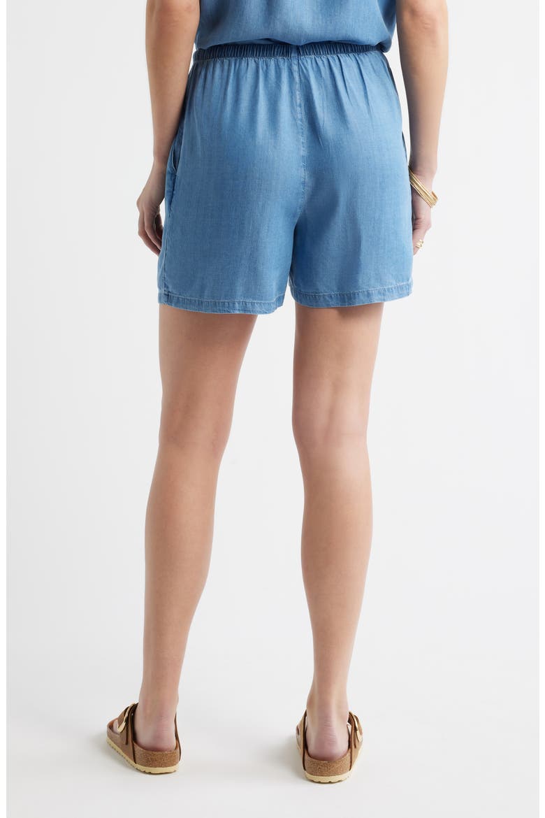 Pull-On Chambray Shorts, Alternate, color, MEDIUM WASH