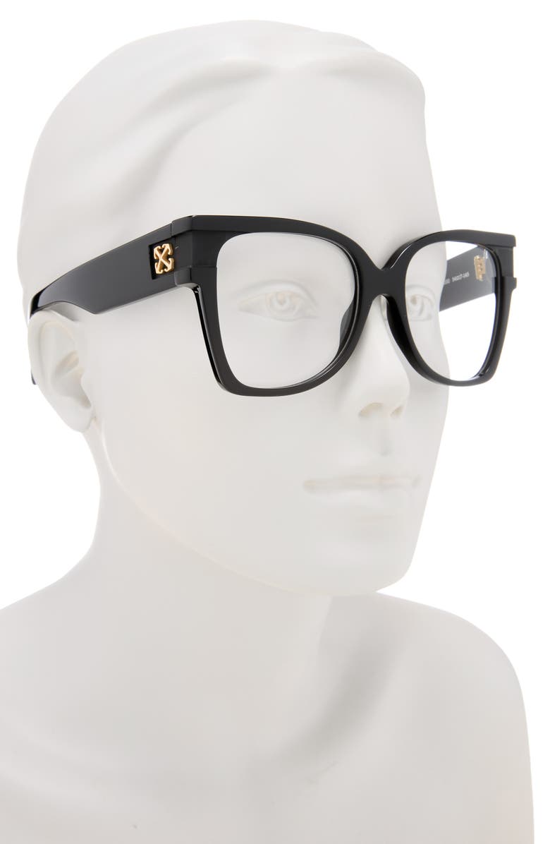 Off-White 54mm Square Optical Glasses, Alternate, color, 