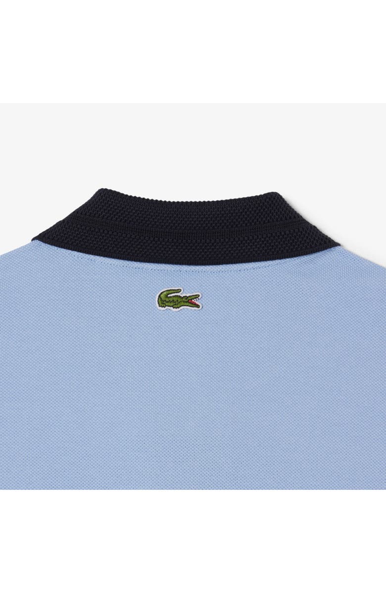 Lacoste Contrast Collar Cotton Piqué Polo, Alternate, color, Aphylla Blue