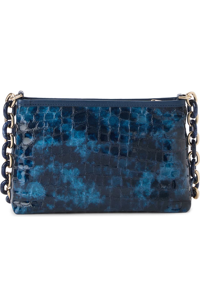 Brahmin Mod Lorelei Croc Embossed Leather Shoulder Bag, Alternate, color, Ultramarine