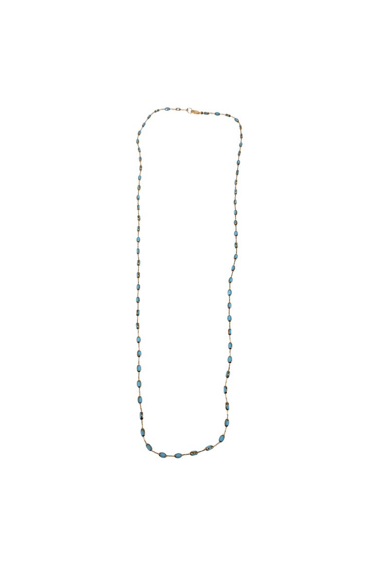 Turquoise Bead Necklace, Alternate, color, turquoise