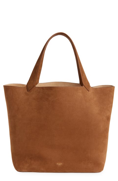 ハンドバッグ ALAIA Suede Hand Tote bag BRUN FONCE ALAÏA Delta Hobo Bag in Brun Fonce | FWRD