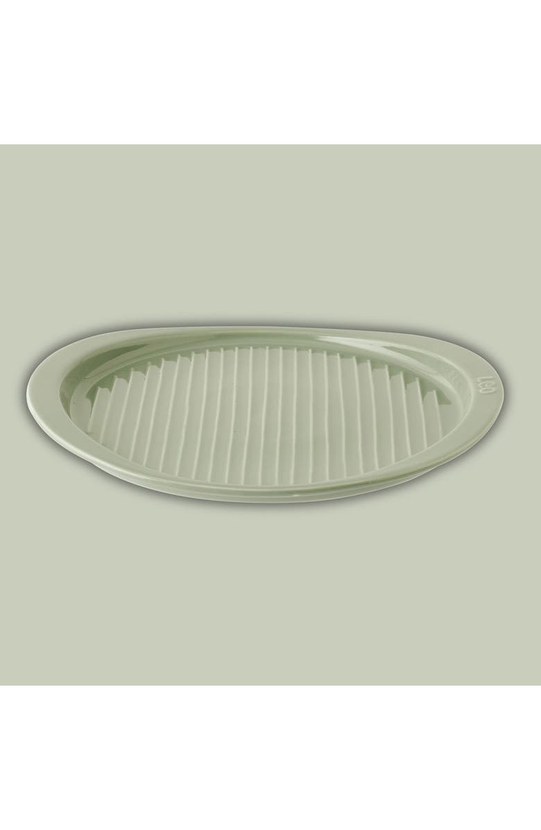 BergHOFF Leo Balance Ribbed Ceramic Pizza Tray, Alternate, color, Sage