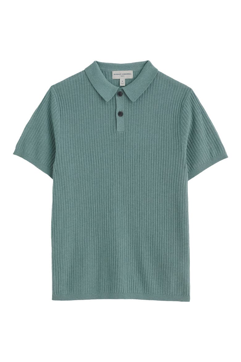 Koeswik Organic Cotton Knit Polo, Alternate, color, KNIT MELANGE HAIL