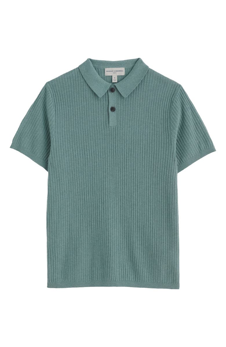 Seasalt Cornwall Koeswik Organic Cotton Knit Polo, Alternate, color, Knit Melange Hail