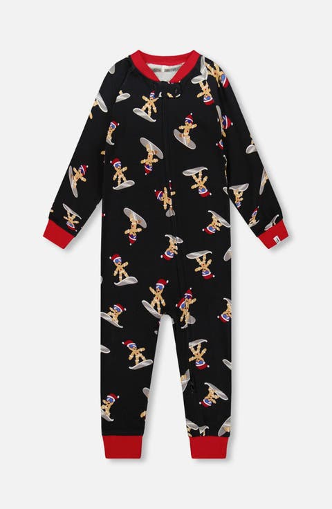 Organic Cotton Interlock One-Piece Pajama Cookie (Toddler & Little Kid)