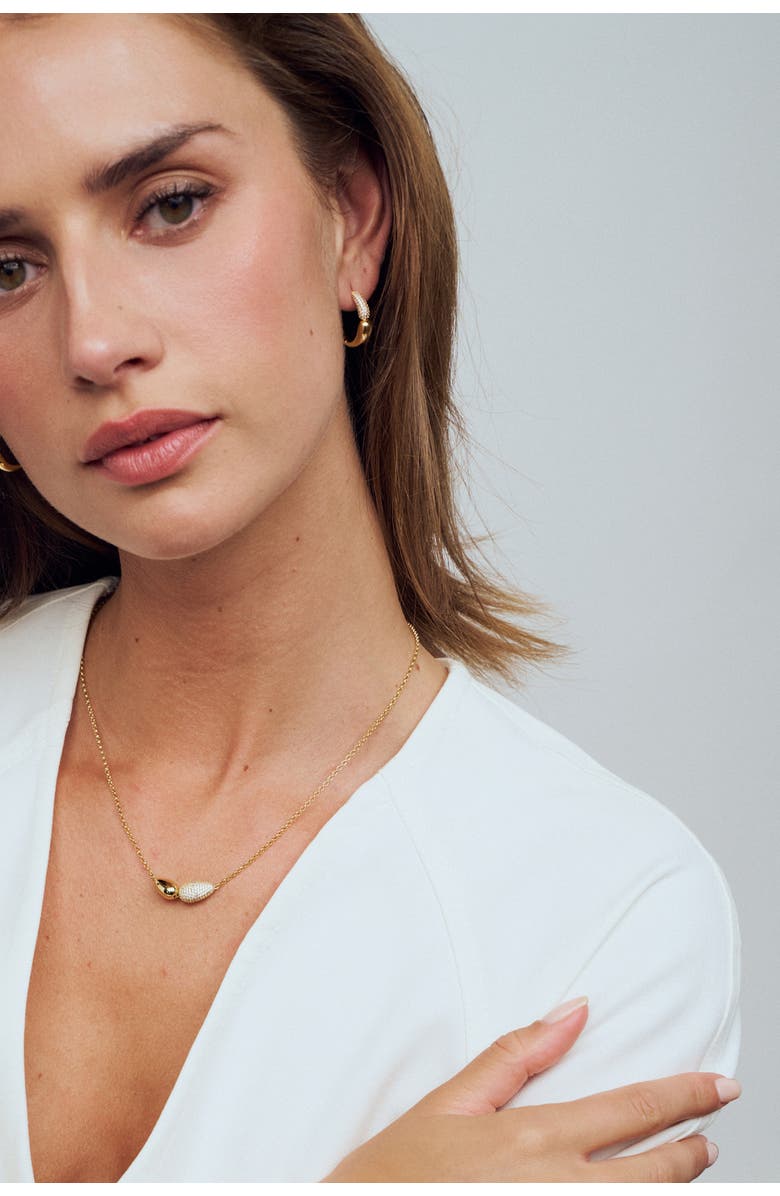 Sif Jakobs Jewellery Necklace Goccia Due, Alternate, color, 18K Gold Plated