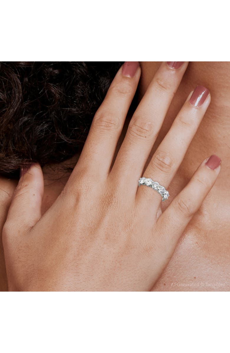 Bliss Diamond 2 1/2Ct Five Stone Lab Grown Diamond Wedding Ring 14k Gold, Alternate, color, 14K White Gold