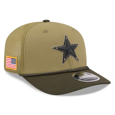 Men's New Era  Green Dallas Cowboys 2025 Salute to Service 9SEVENTY Adjustable Hat