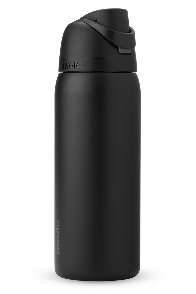 32oz. FreeSip Stainless Steel Water Bottle, Main, color, VERY VERY DARK