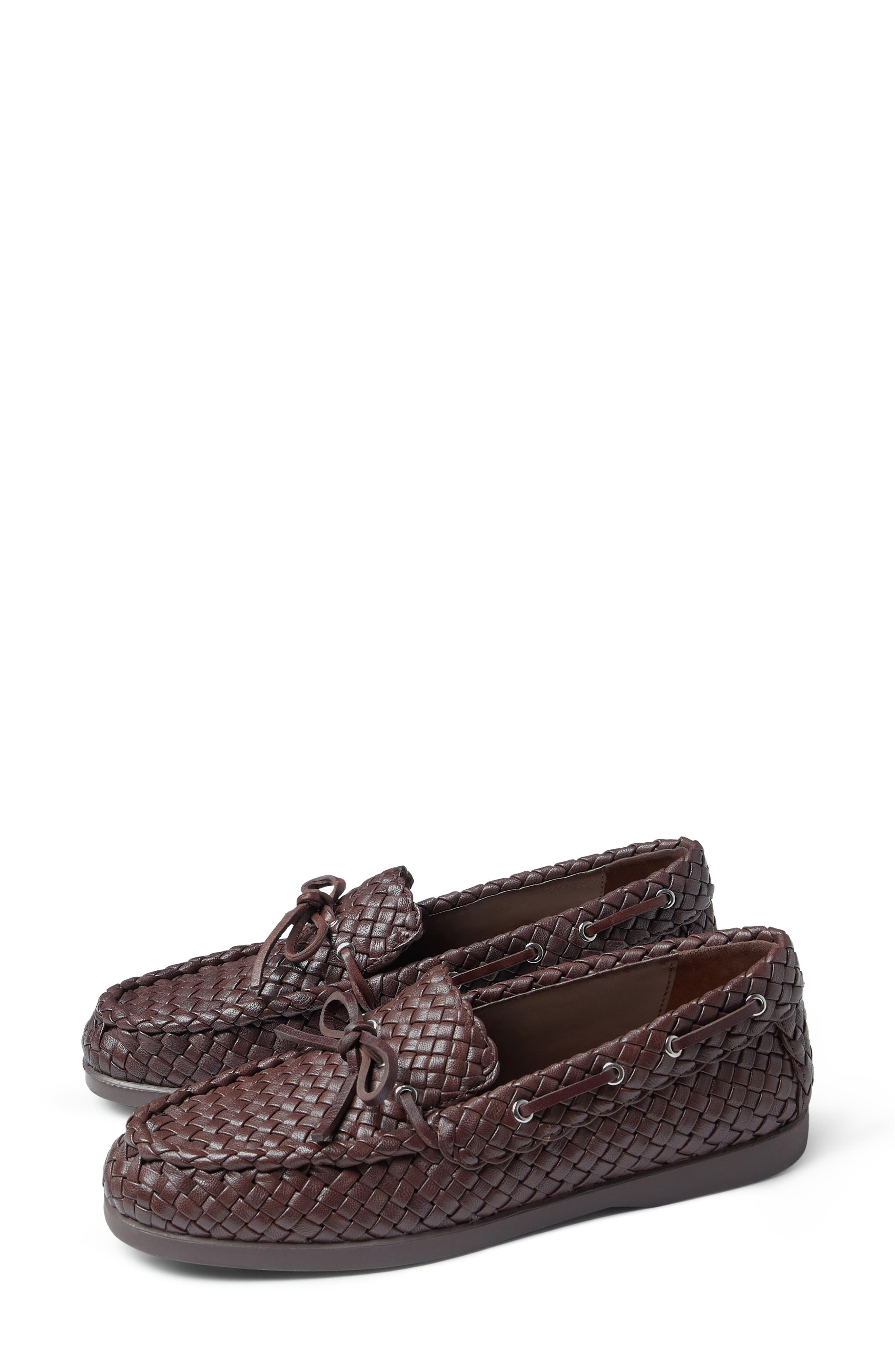 Loeffler Randall Minnie Leather Moccasin, Alternate, color, Espresso