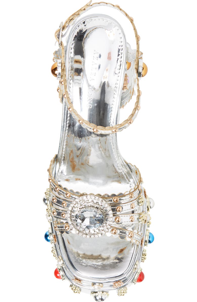 AZALEA WANG Lola Ankle Strap Platform Sandal, Alternate, color, Gold