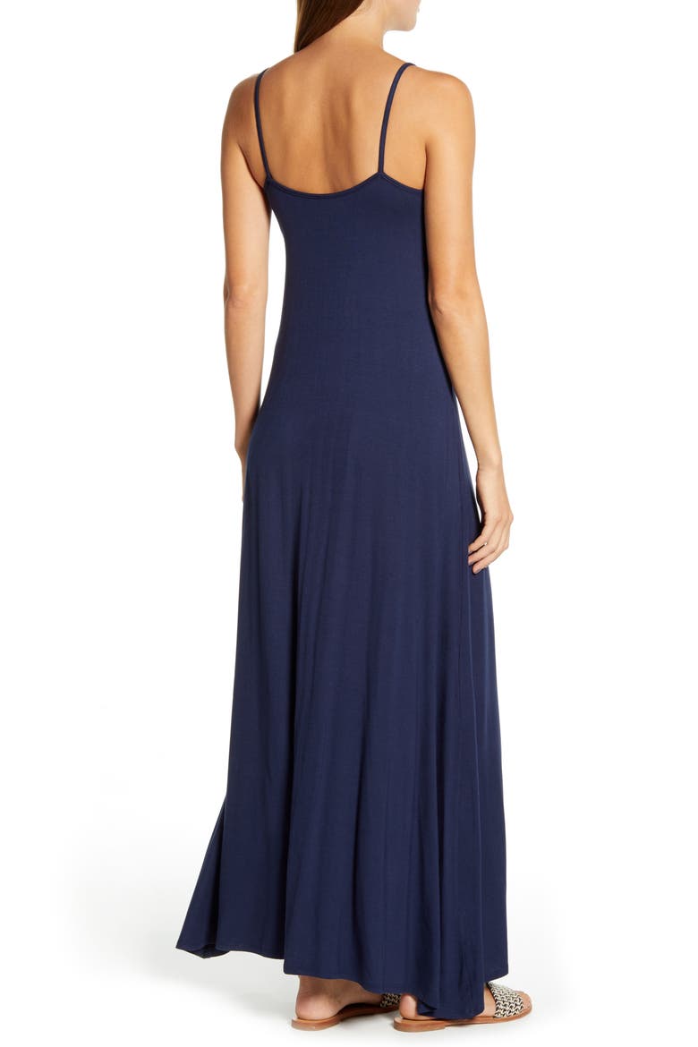 Maxi Dress, Alternate, color, NAVY