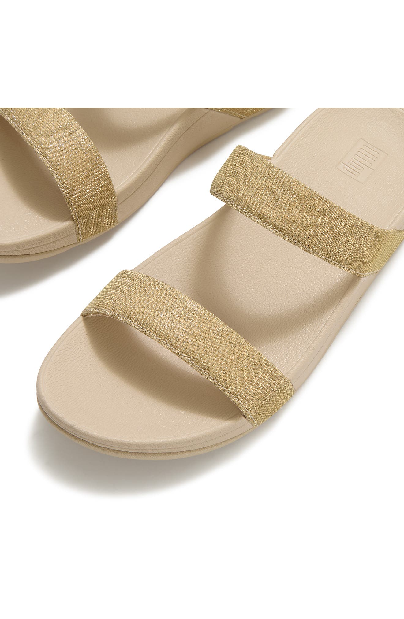 Flowrise Glitz Wedge Slide Sandal, Alternate, color, PLATINO