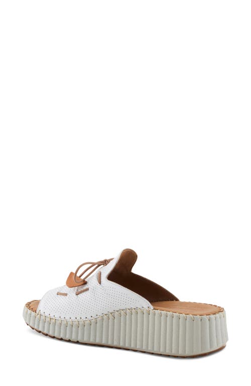 Spring Step Nevelle Wedge Sandal In White