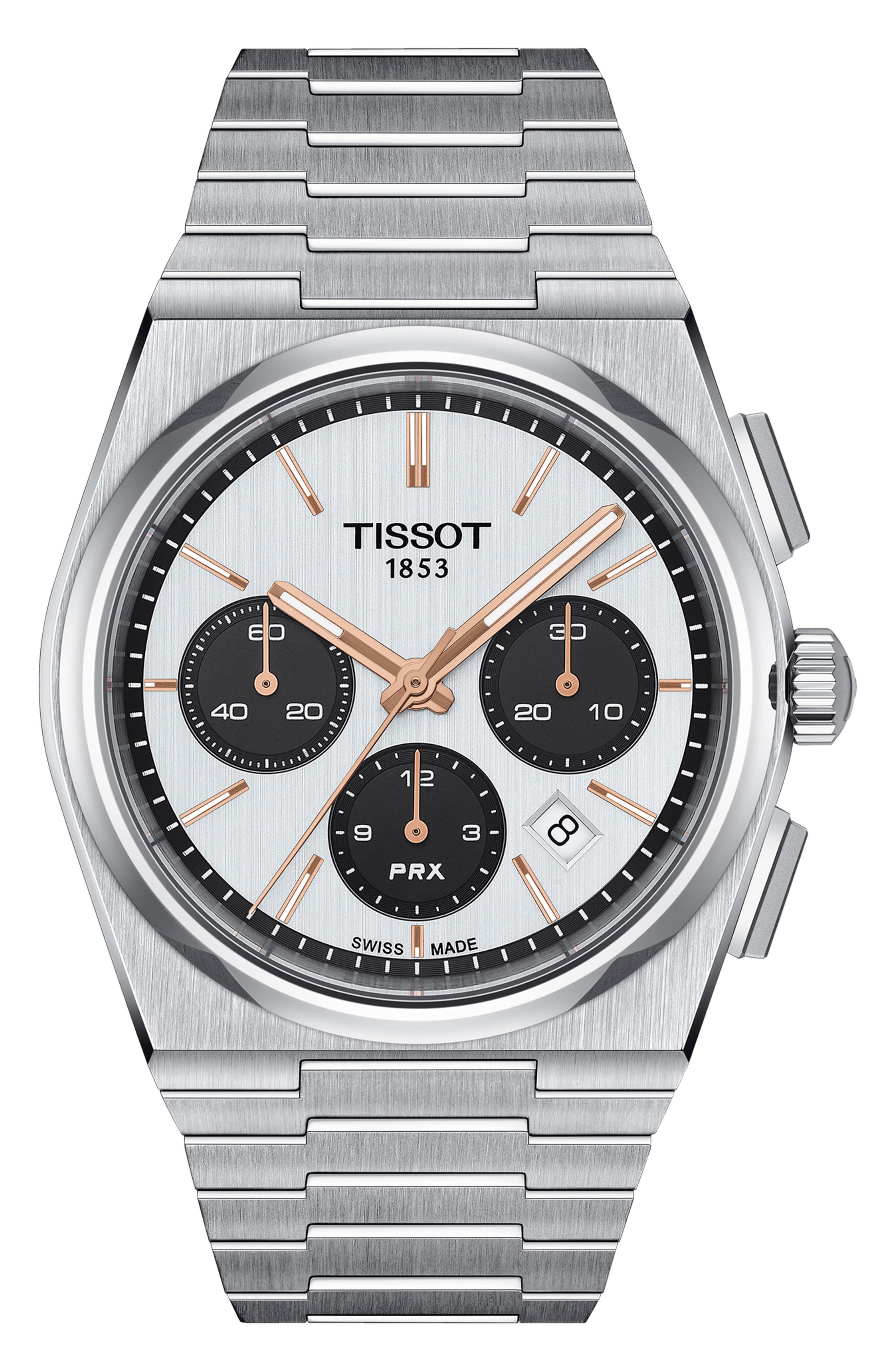 Tissot PRX Chronograph Bracelet Watch, 42mm in Grey 