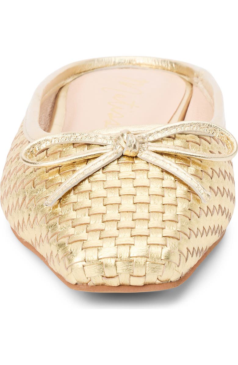 Matisse Remy Square Toe Mule, Alternate, color, Gold Weave