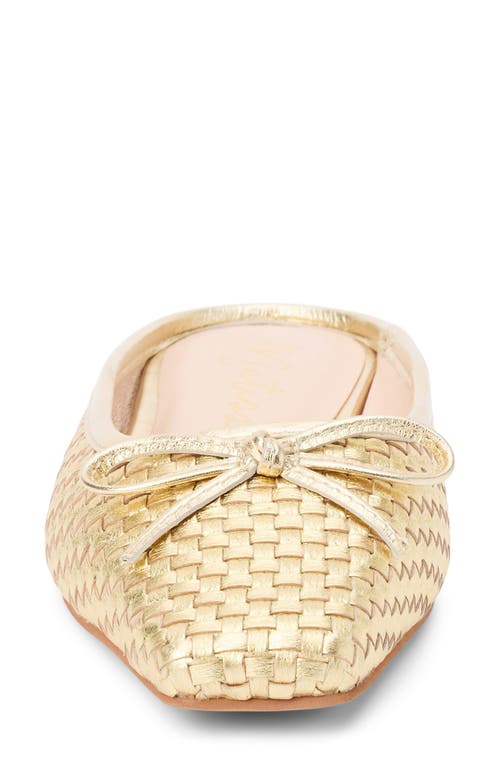 Matisse Remy Square Toe Mule In Gold