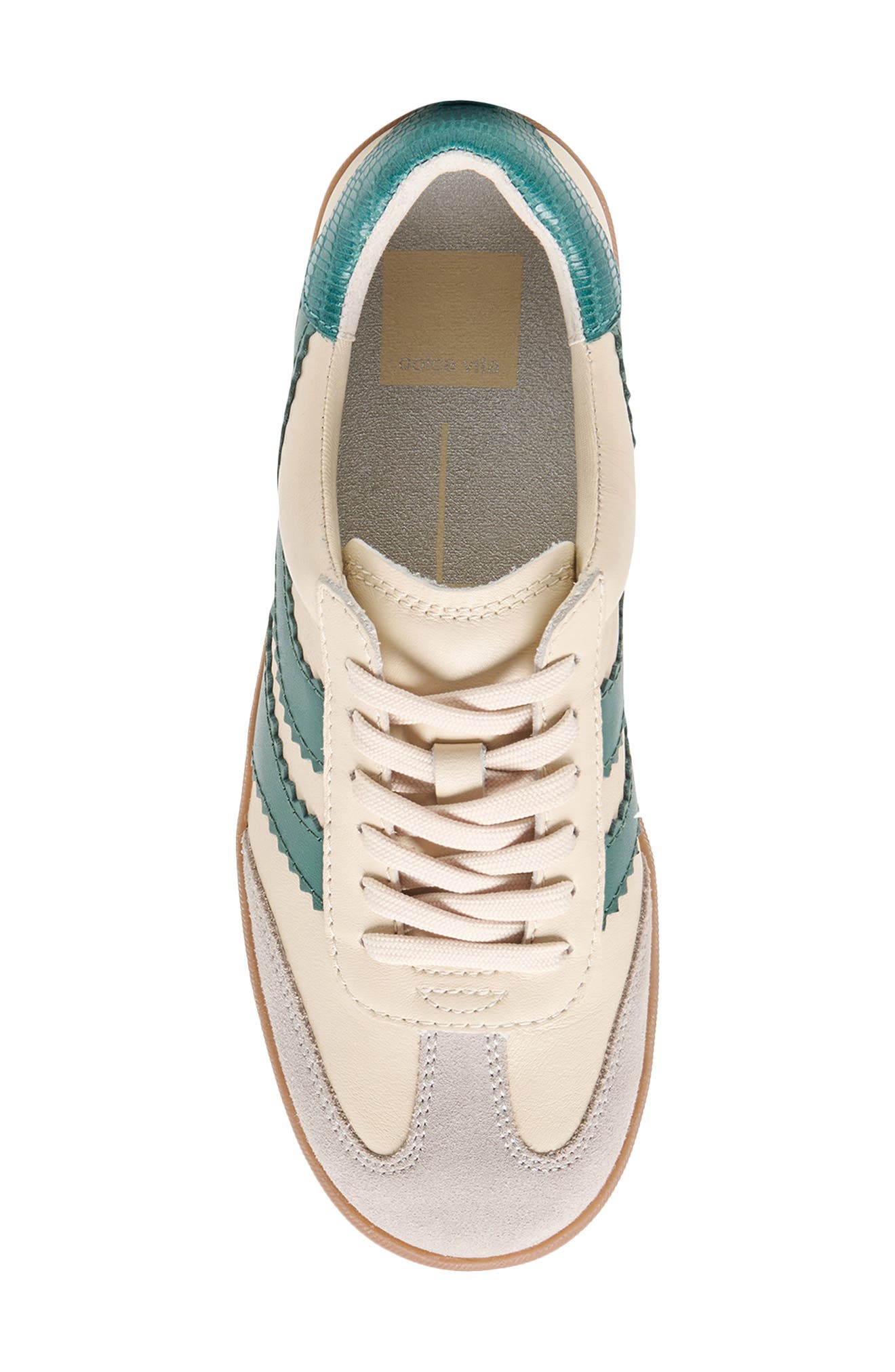 Merit Sneaker, Alternate, color, WHITE/GREEN LEATHER