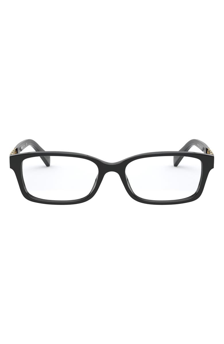 COACH 52mm Rectangular Optical Glasses, Main, color, 