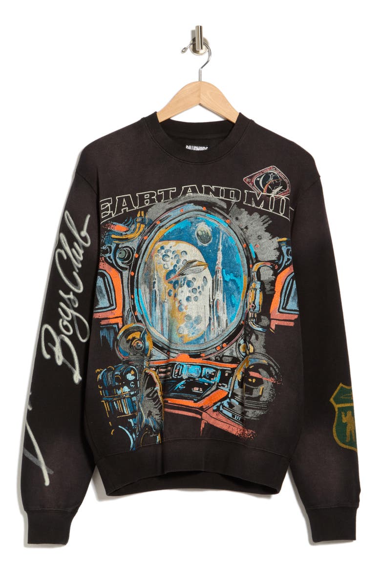 Explore Graphic Sweatshirt, Alternate, color, BLACK