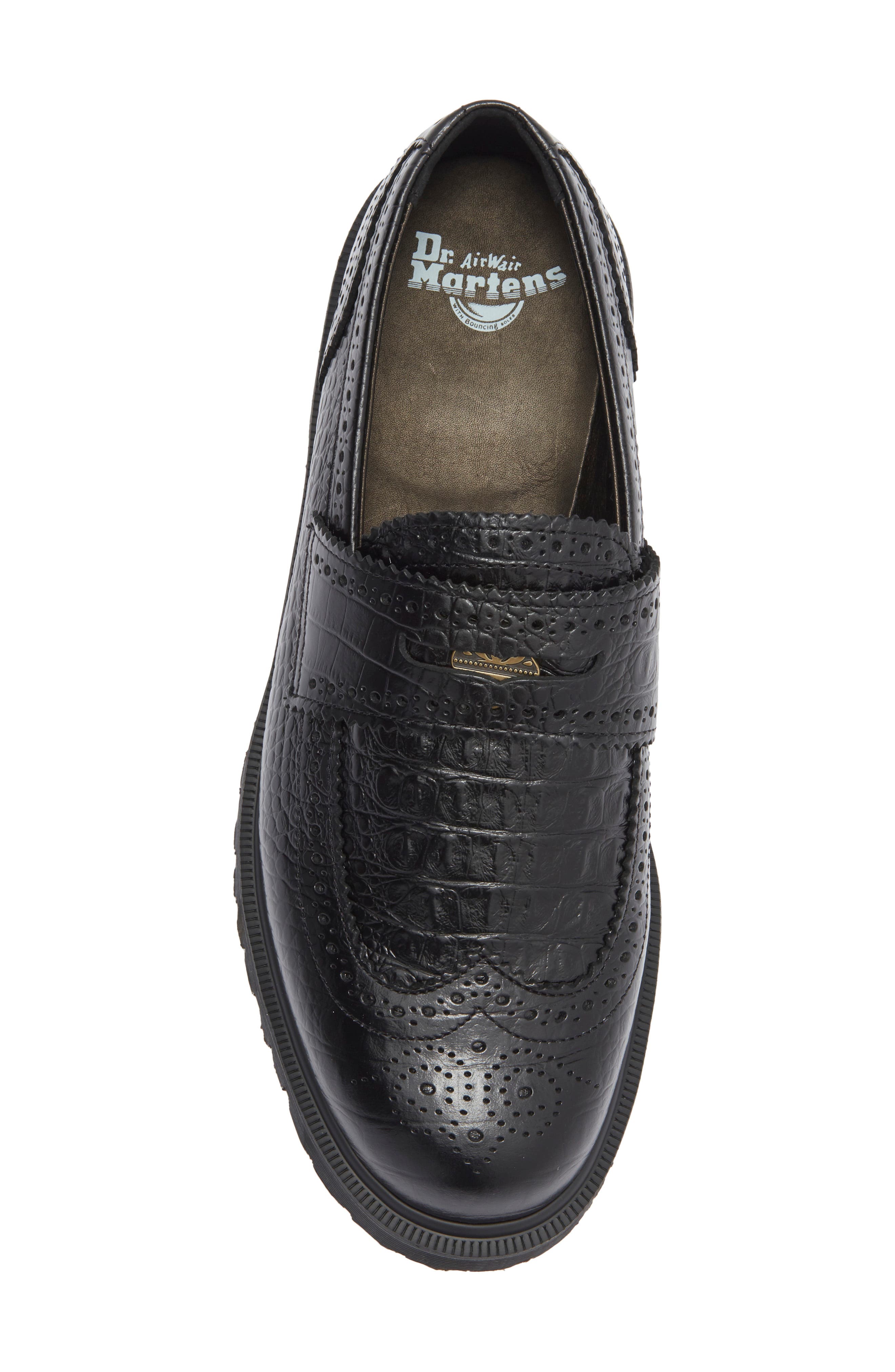 Dr. Martens Penton Brogue Penny Loafer, Alternate, color, Black