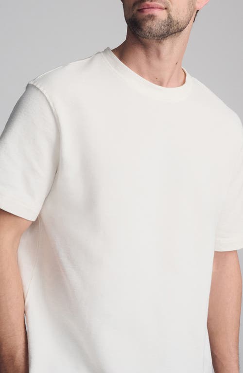 Mavi Jeans Relaxed Fit Cotton Slub T-shirt In White