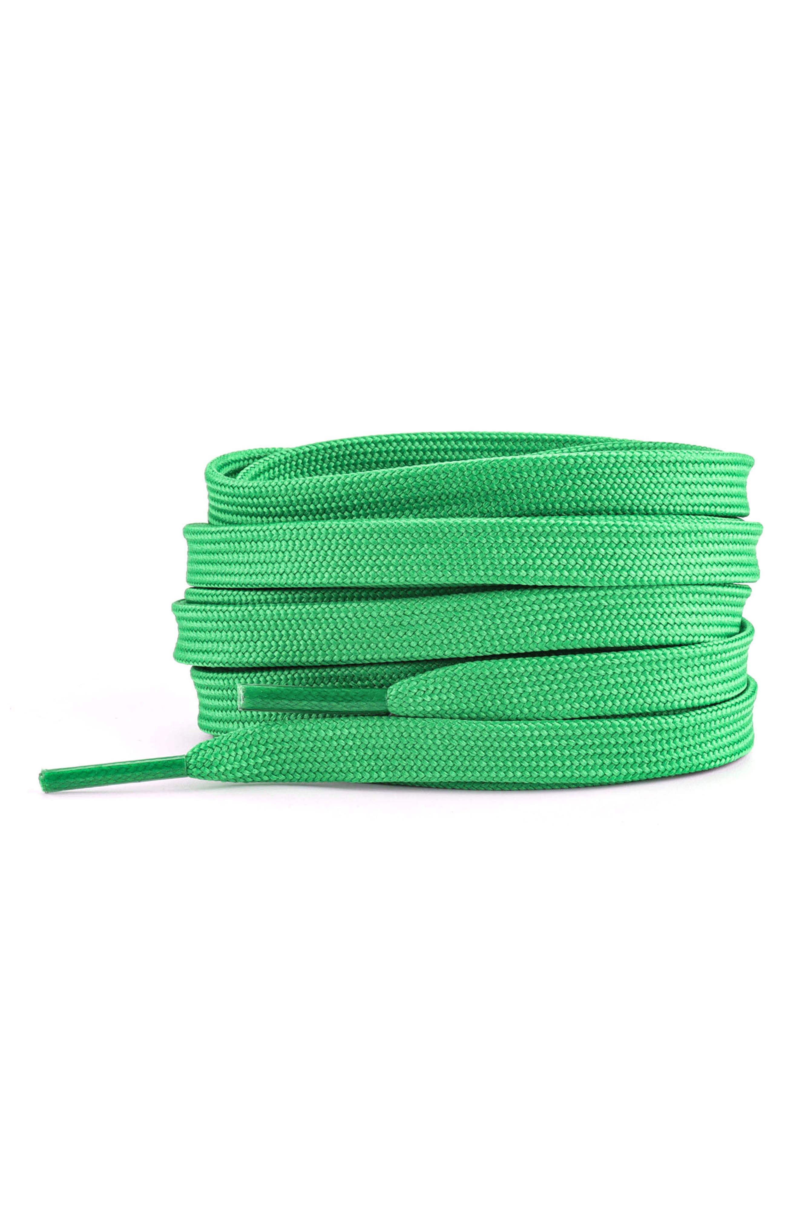 Waves California 54-Inch Premium Flat Shoelaces in Lucky Green 