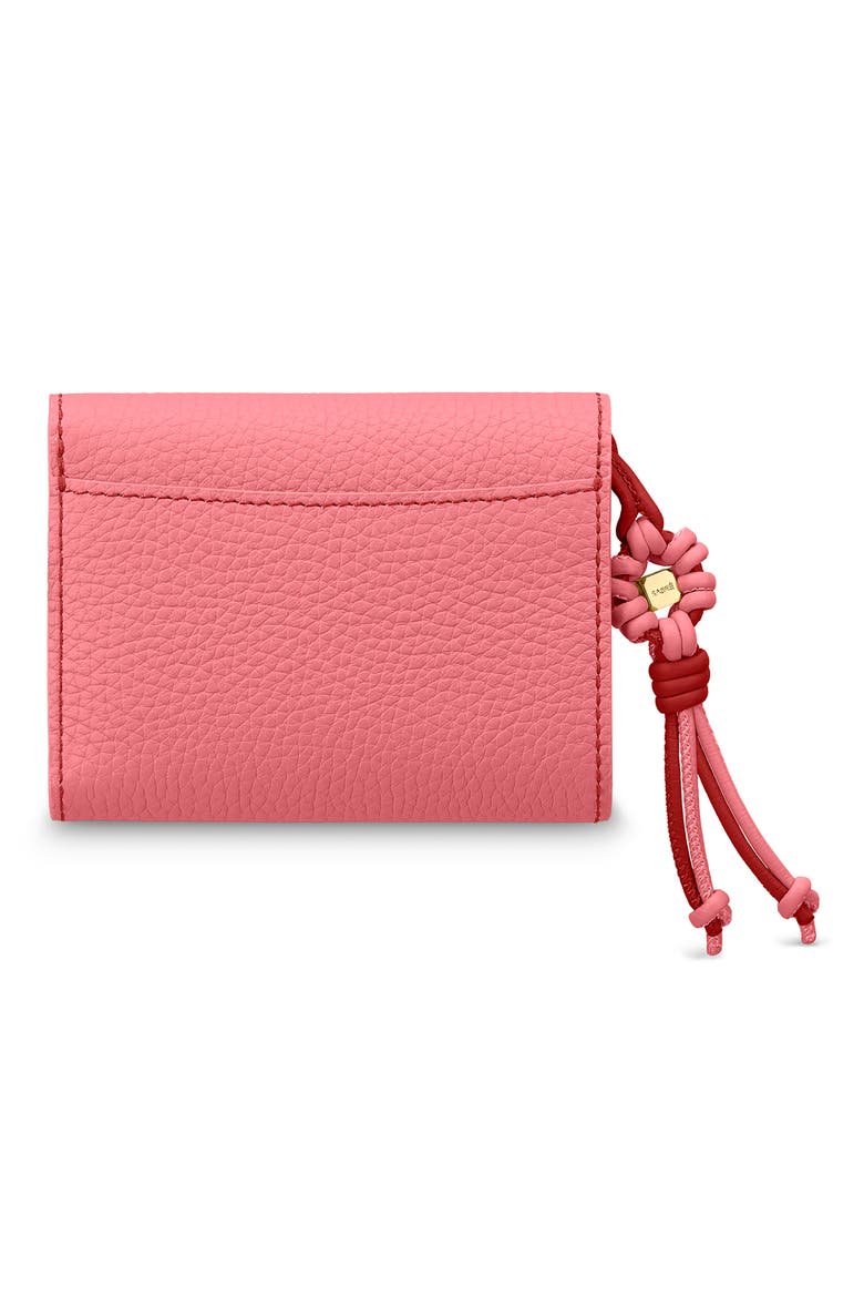 Bloom Edition Leather Trifold Wallet, Alternate, color, Candy Brick
