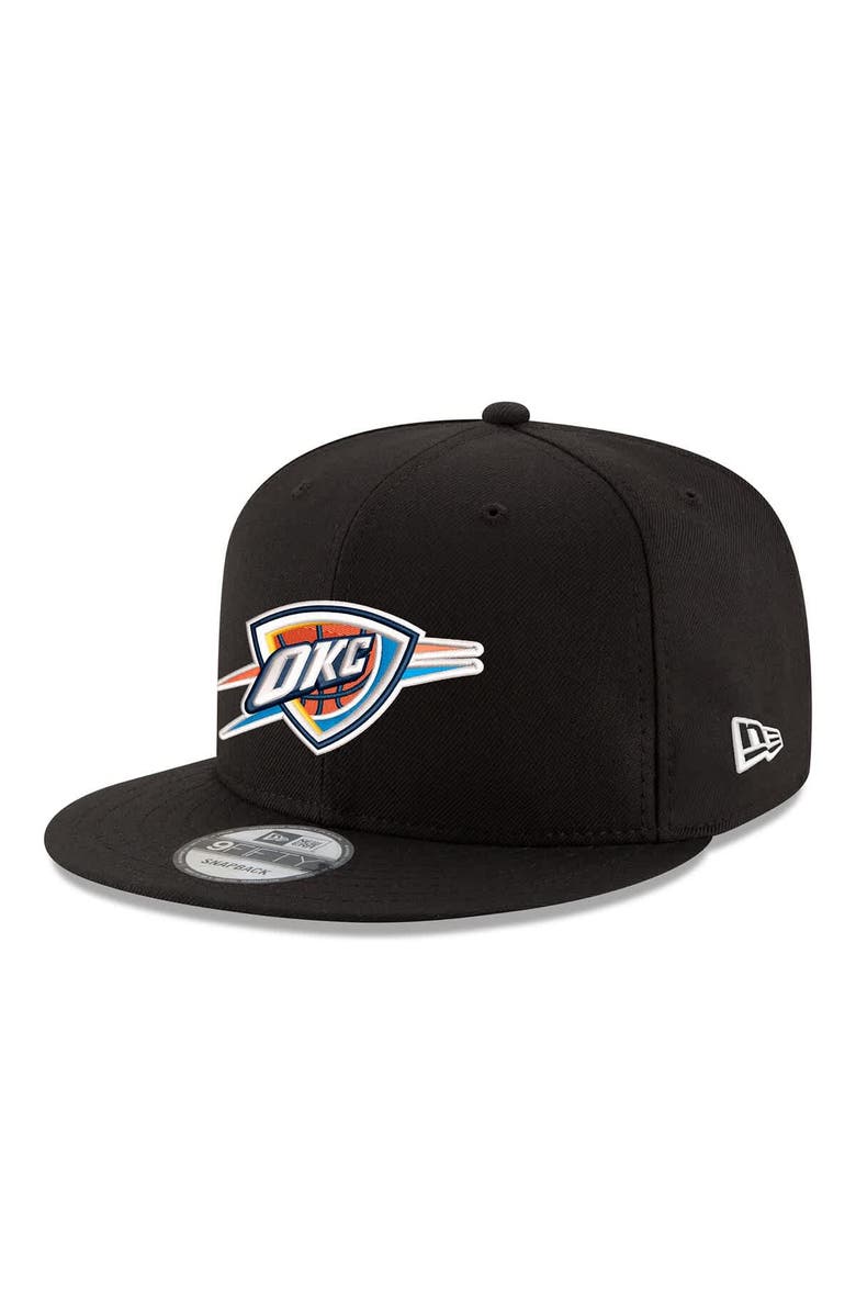 New Era Men's New Era  Black Oklahoma City Thunder 2026 NBA Playoffs 9FIFTY Snapback Hat, Alternate, color, Black