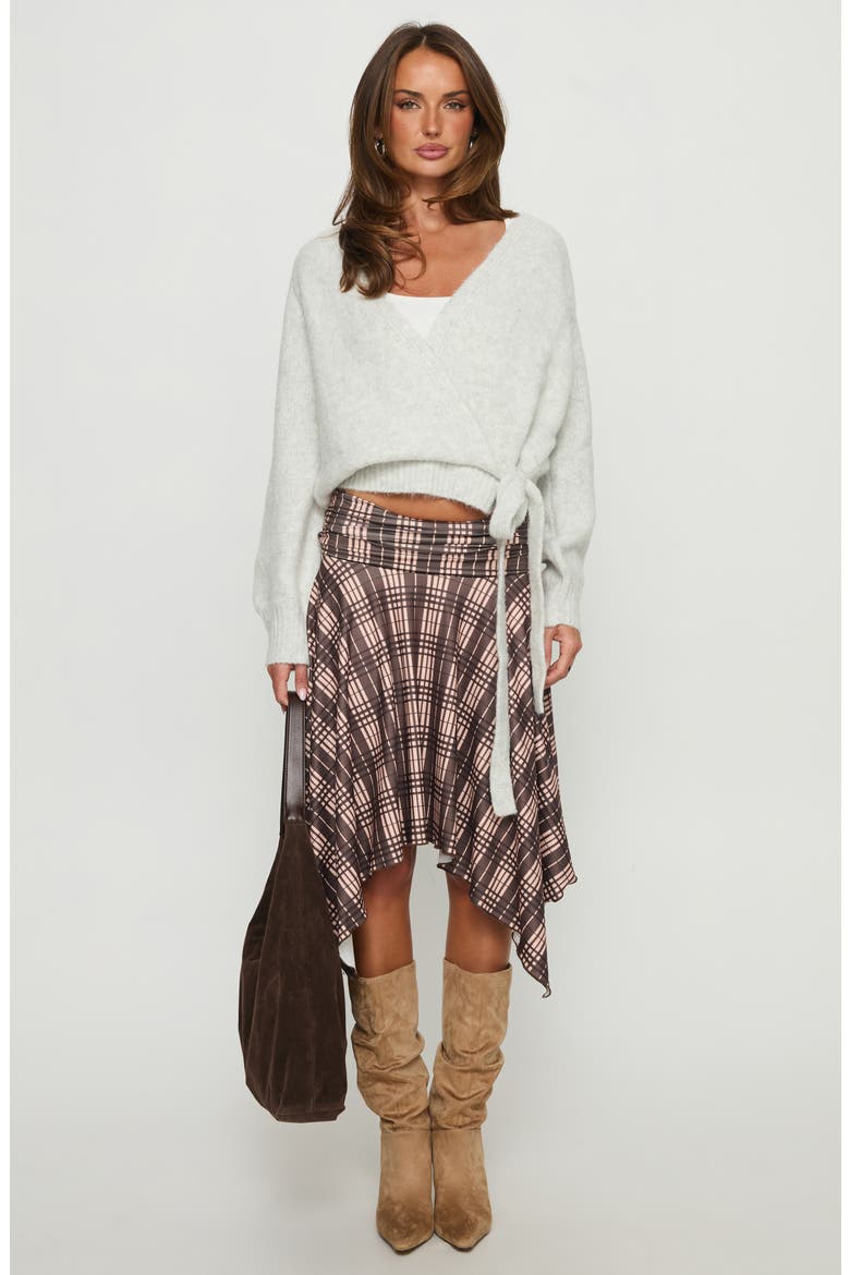 Daelan Wrap Cardigan, Alternate, color, GREY MARLE