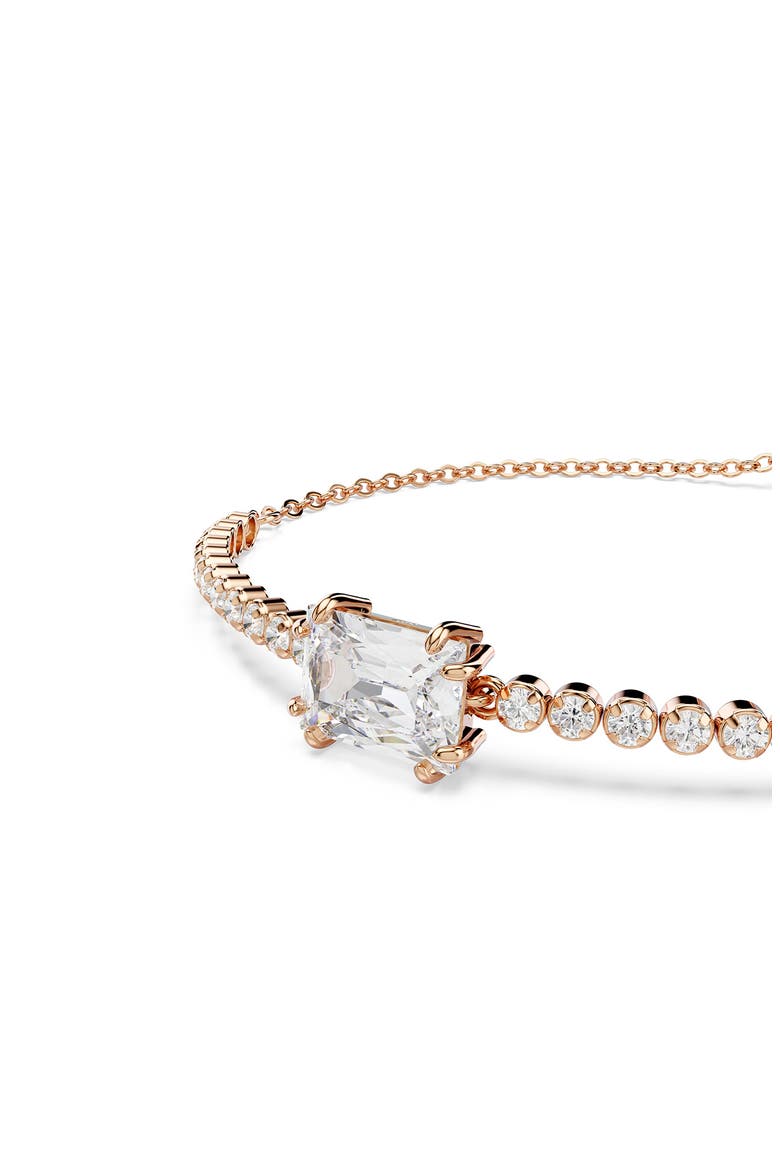 Matrix Tennis Bracelet, Alternate, color, ROSE GOLD/ WHITE