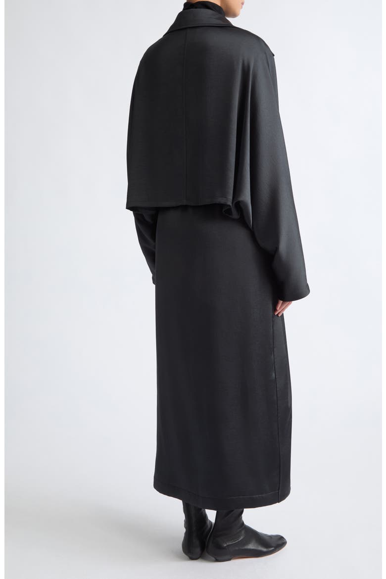 Orly Unstructured Trench Coat, Alternate, color, BLACK