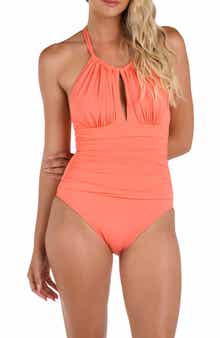 La Blanca Island Goddess Convertible High Neck One-Piece Swimsuit