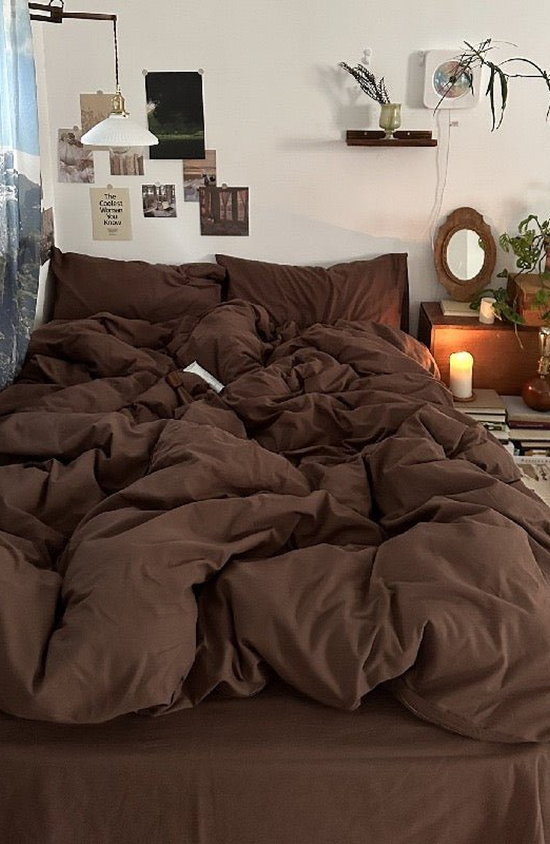 Ever Lasting Latte Bedding Set, Alternate, color, Latte Brown, Flat