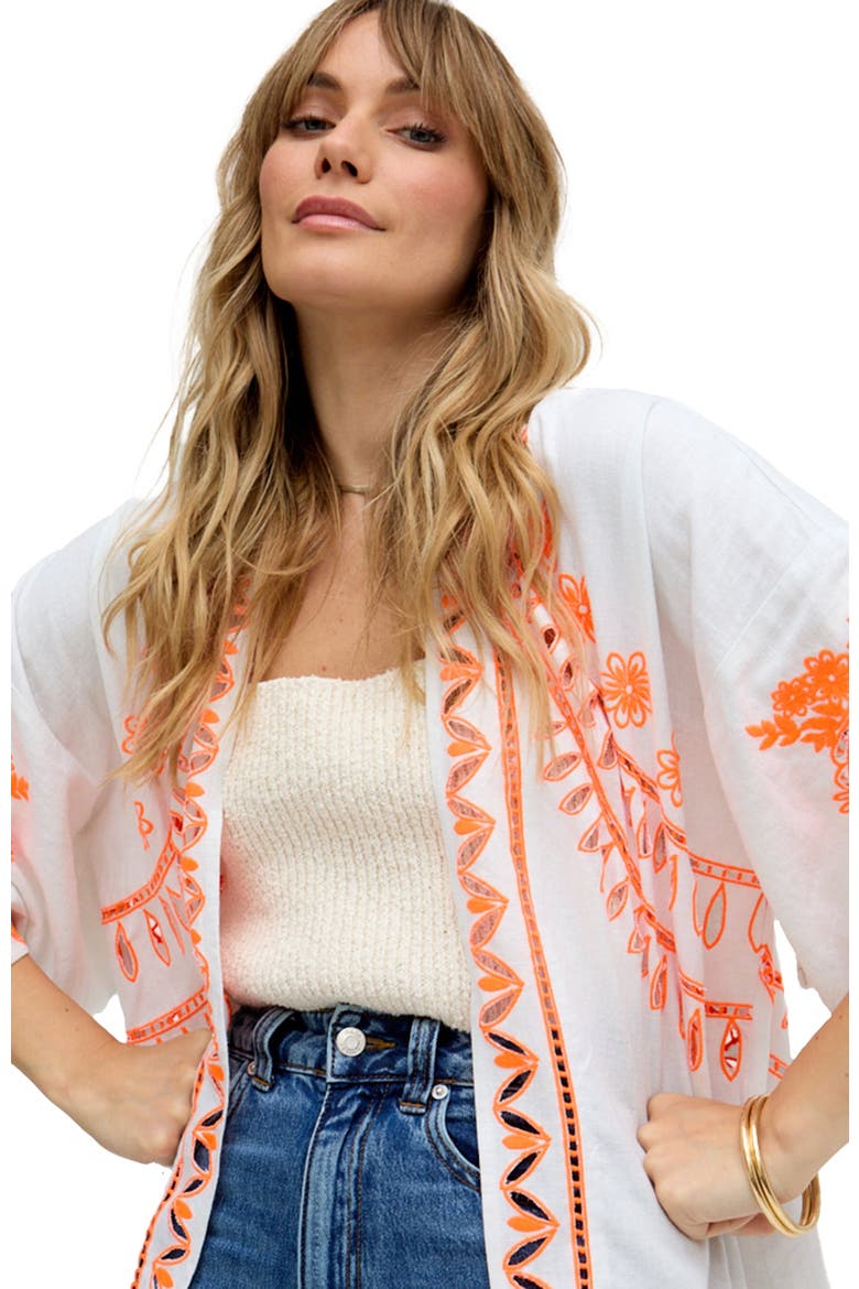 Lupe Edge To Edge Embroidered, Alternate, color, White